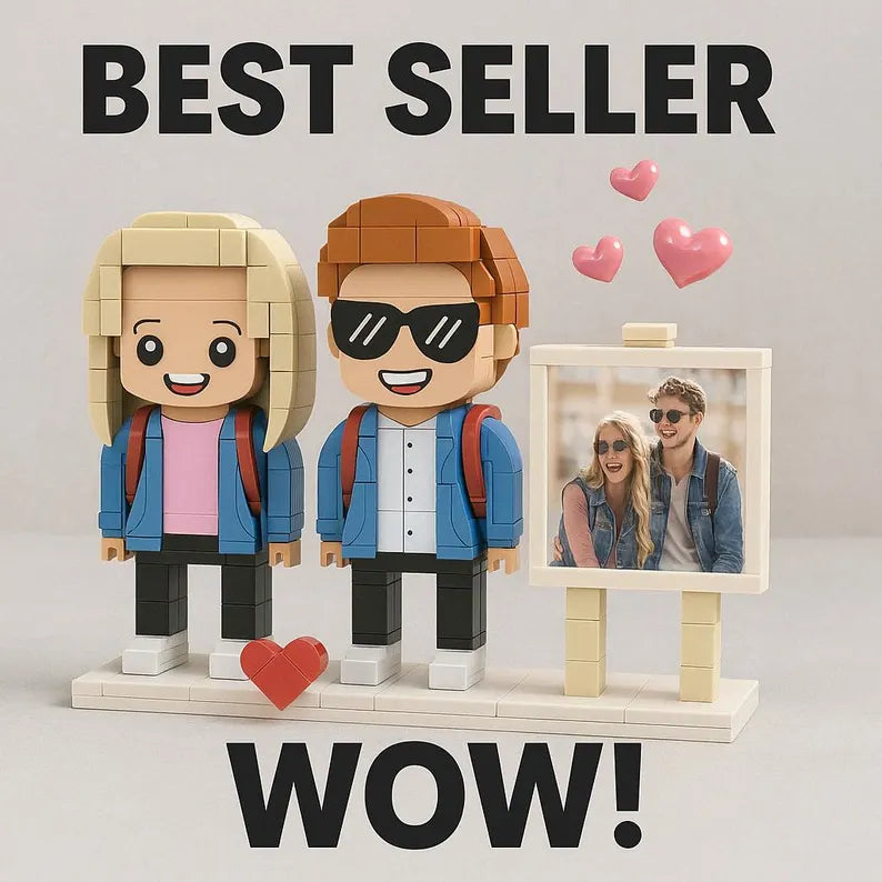 Xopartcraft Custom Brick Mini figures for Couples, 2 person