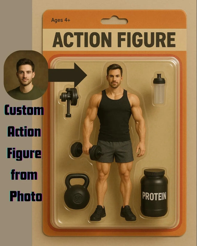 XpopArtCraft Custom Action Figure digital art/3D printed real action figure