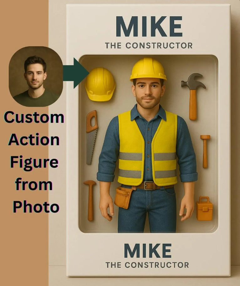 XpopArtCraft Custom Action Figure digital art/3D printed real action figure