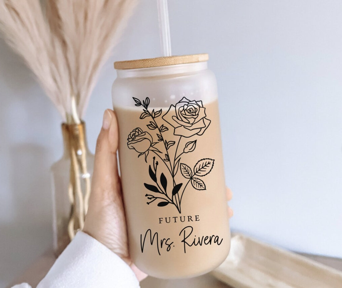 Personalized Future Mrs Coffee Glass Cup