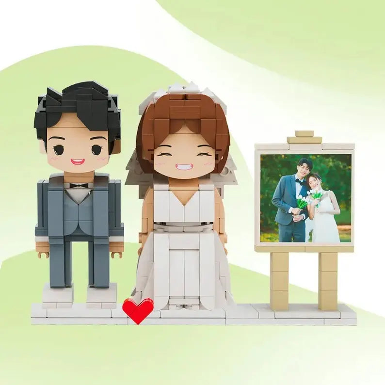 Xopartcraft Custom Brick Mini figures for Couples, 2 person