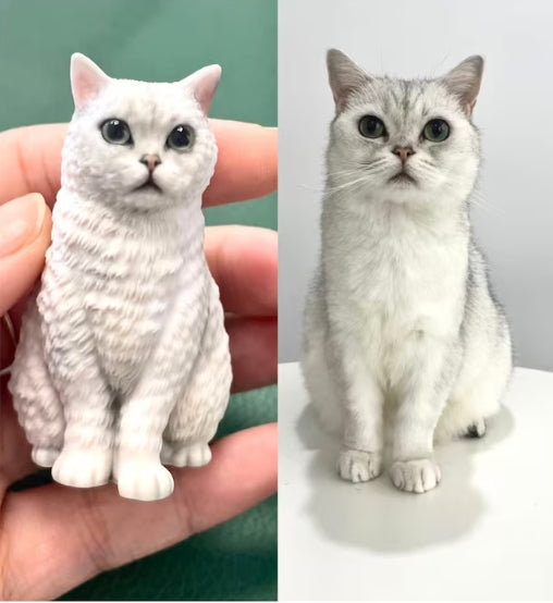 Xpopart Custom 3D Print Your Pet from photo, Personalized dog cat Figurines, 3D print pets statue, pets Sculpture from photo, pet souvenir gifts