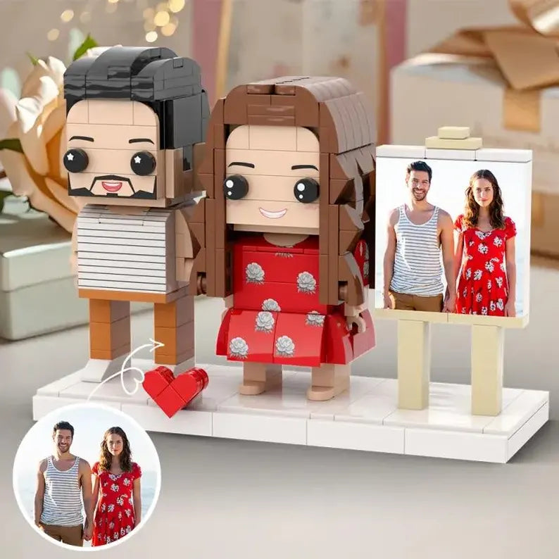Xopartcraft Custom Brick Mini figures for Couples, 2 person