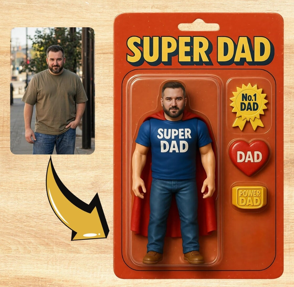 XpopArtCraft Custom Photo into an Action Figure /Toy Box Portrait