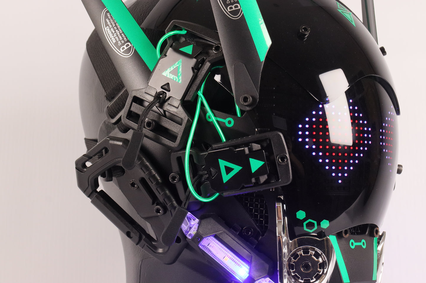 XpopArtCraft Bluetooth LED screen Rave Mask