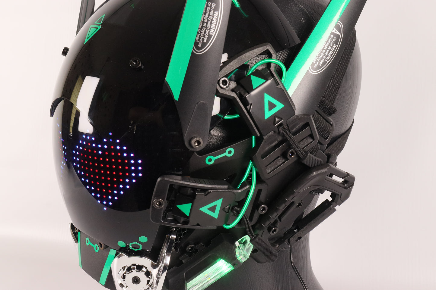 XpopArtCraft Bluetooth LED screen Rave Mask