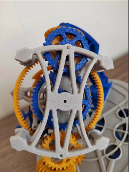 Xpopart 3D Printed Dual-Axis Tourbillon Model, Desktop Ornament, Scientific Teaching Tool, Stress Relief Toy.