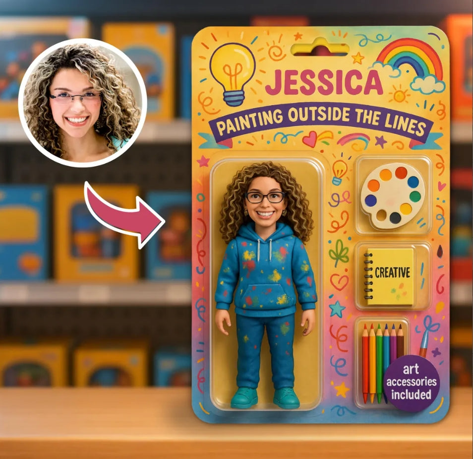 XpopArtCraft 3D Cartoon Portrait, Make an 3D print Action Figure from photo