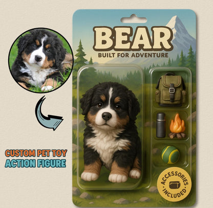 XpopArtCraft Custom Pet Action Figure, Personalized 3D printed real pet Figurine