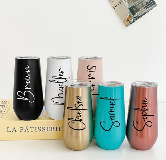 Xpopart Personalized stainless steel Champagne Tumbler