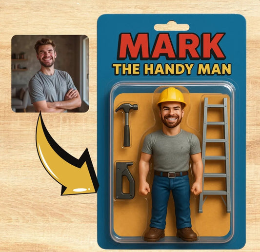 XpopArtCraft Custom Photo into an Action Figure /Toy Box Portrait