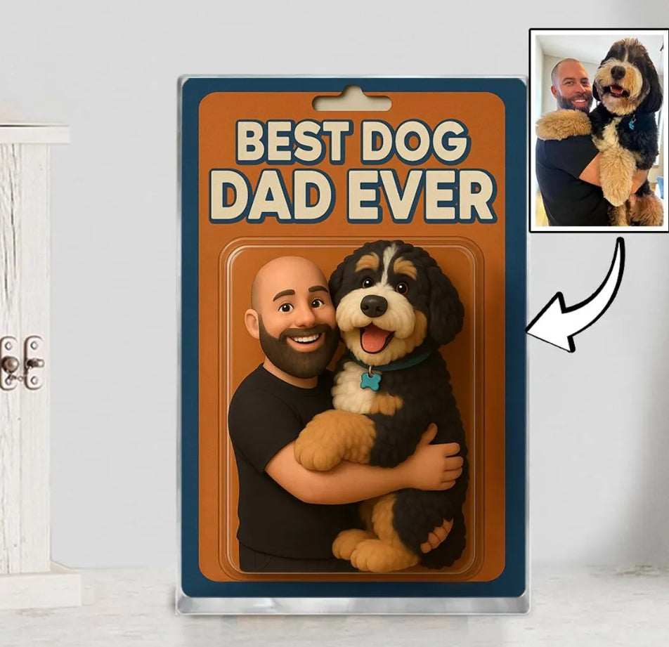 XpopArtCraft Custom Cartoon Portrait Action Figure Acrylic Block