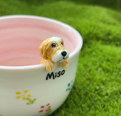 XpopArtCraft Custom Cat and Dog Ceramic Mug-250ml