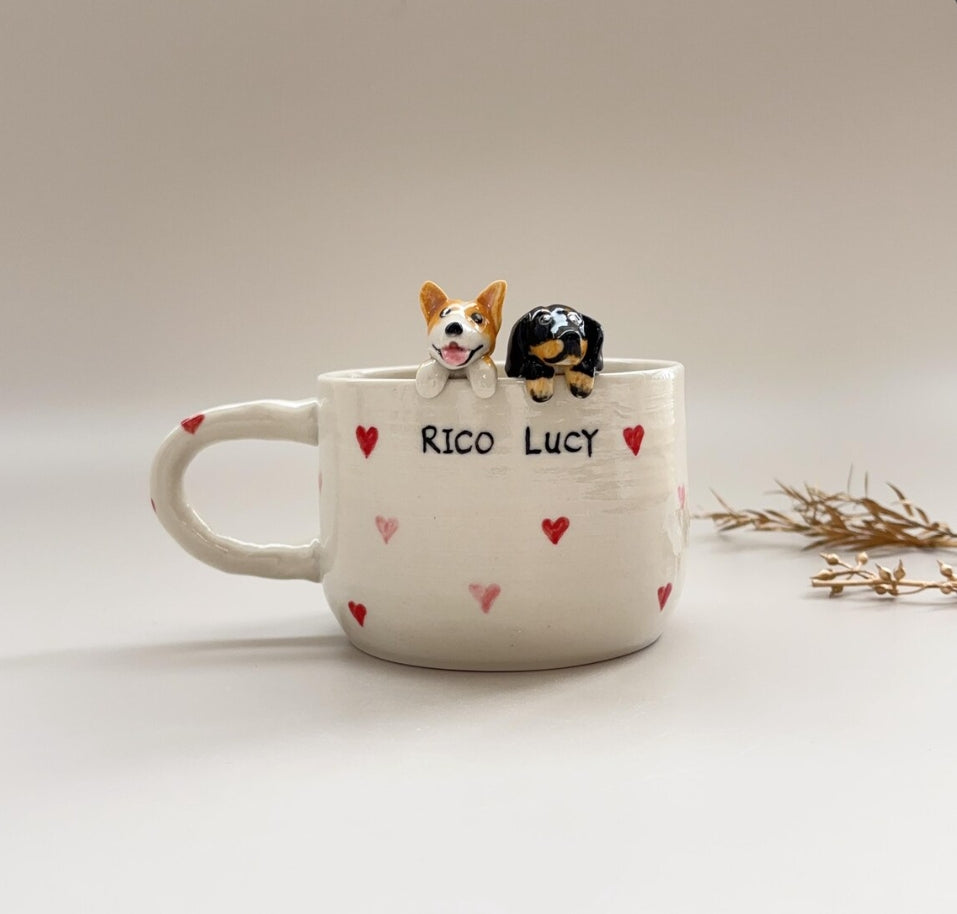 XpopArtCraft Custom 250ml hidden animal coffee mug
