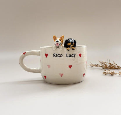 XpopArtCraft Custom 250ml hidden animal coffee mug
