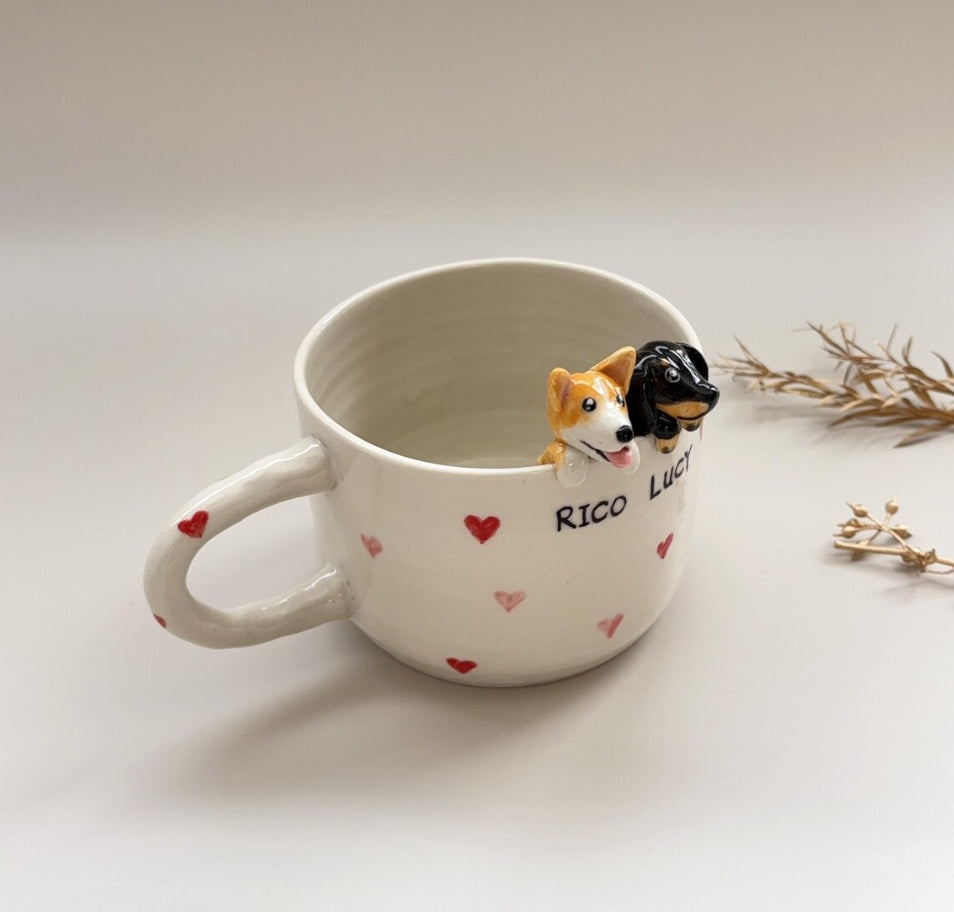 XpopArtCraft Custom 250ml hidden animal coffee mug