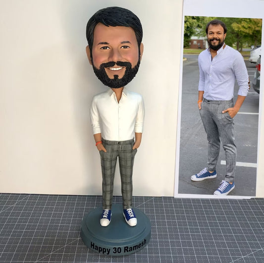 XpopArtCraft 7in Custom Man/Boyfriend/ Husband Bobbleheads