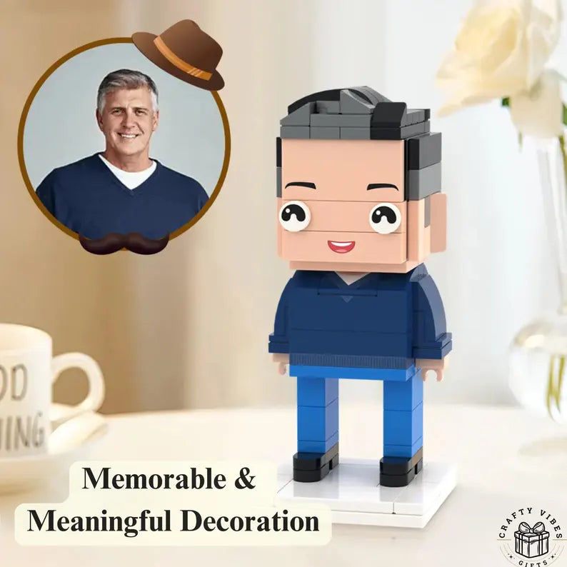 Xpopartcraft Custom Brick Mini figures for HER/HIM, 1 person