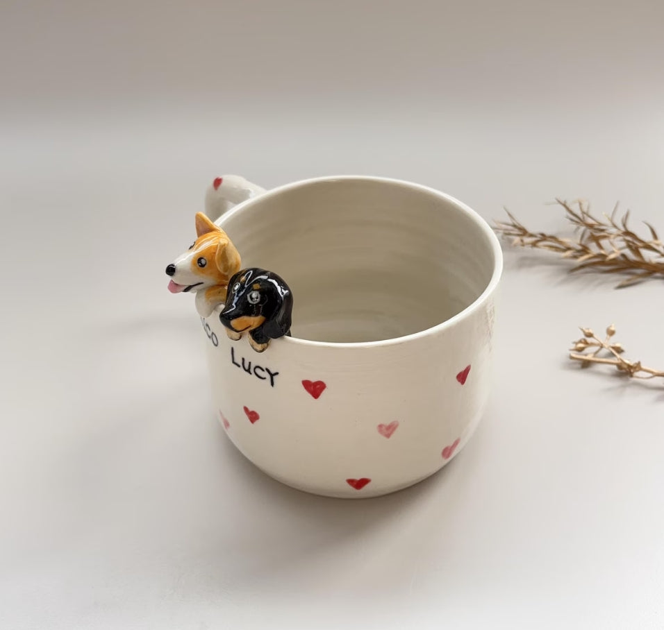 XpopArtCraft Custom 250ml hidden animal coffee mug