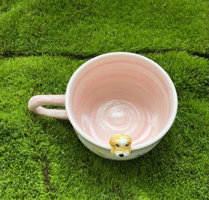 XpopArtCraft Custom Cat and Dog Ceramic Mug-250ml