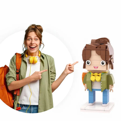 Xpopartcraft Custom Brick Mini figures for HER/HIM, 1 person