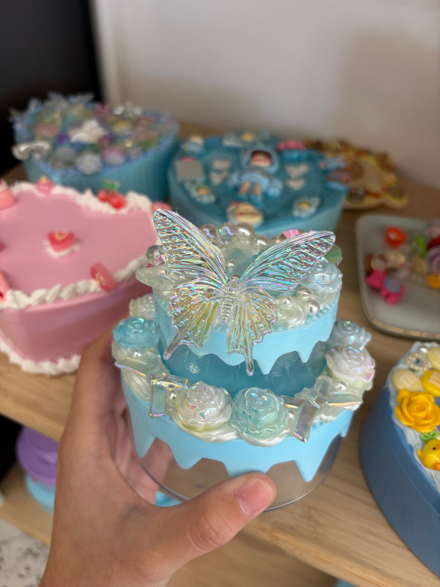 Decoden cream glue jewelry box craft at XPOP Art Craft Lisle IL