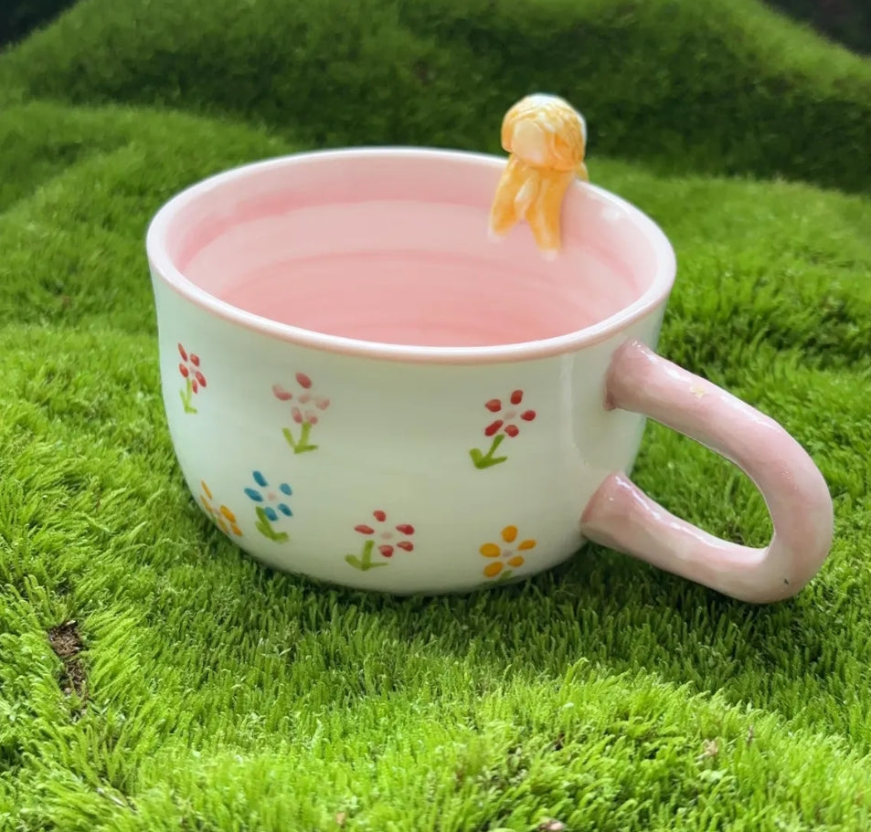 XpopArtCraft Custom Cat and Dog Ceramic Mug-250ml