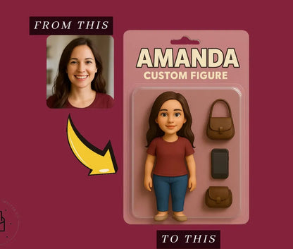 XpopArtCraft 3D print Real action figure from your photo