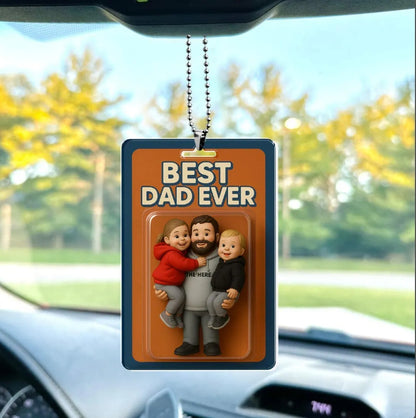 XpopArtCraft Custom Photo Dad And Kids Action Figure Acrylic Block