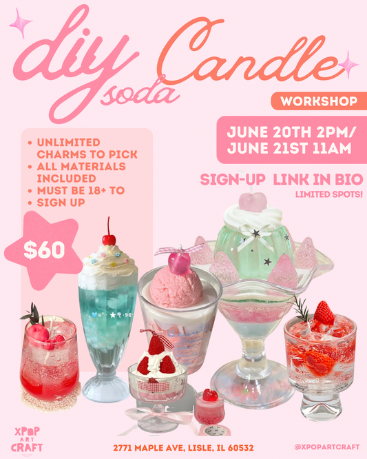 DIY Soda Candle Workshop at XPOP Art Craft in Lisle IL June 2026