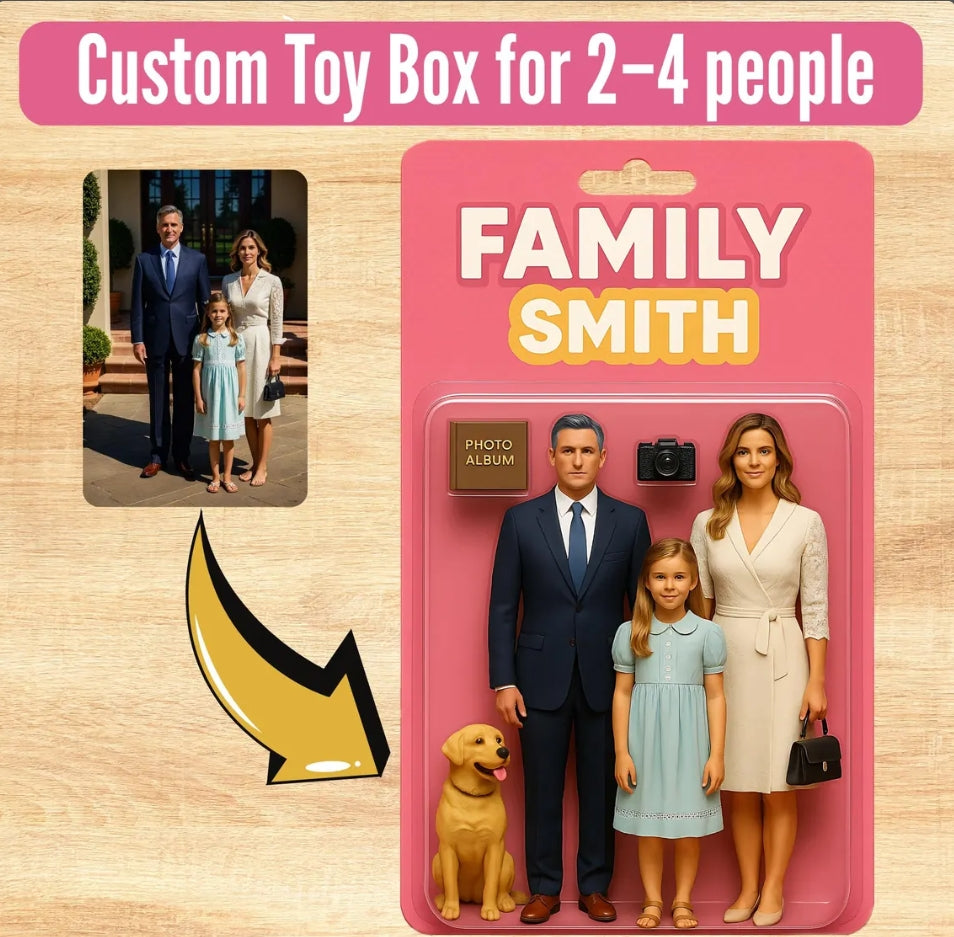 XpopArtCraft Custom Photo into an Action Figure /Toy Box Portrait
