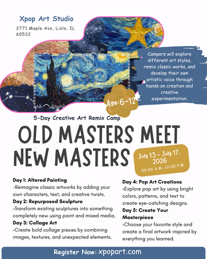 Old Masters Meet New Masters | July 13- July 17