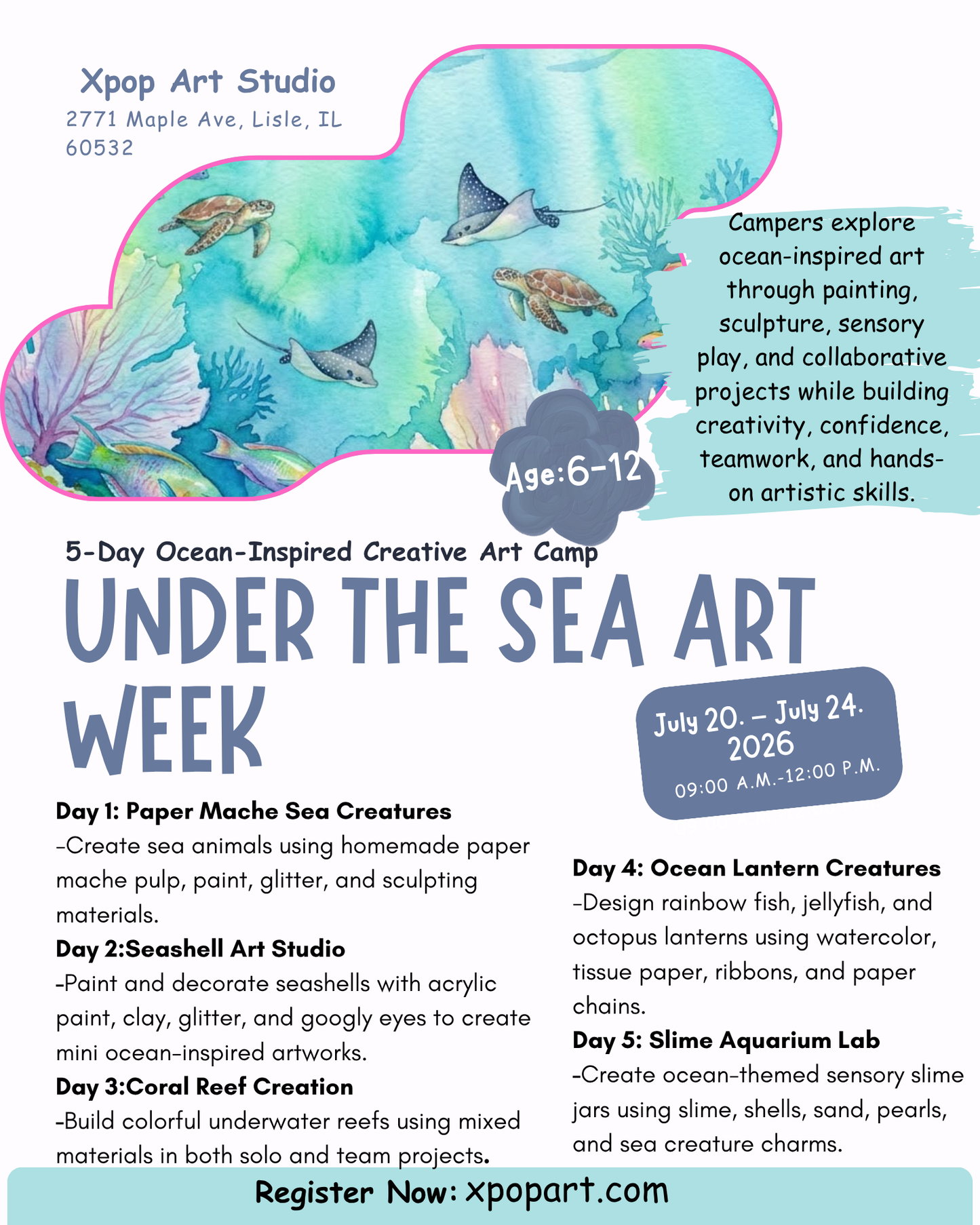 Under The Sea | July 20- July 24