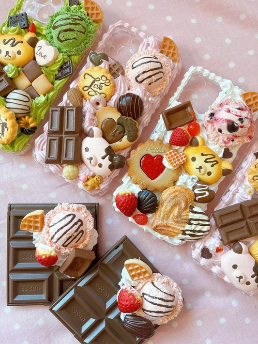 Decoden cream glue dessert theme phone case craft at XPOP Art Craft Lisle IL