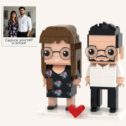 Xopartcraft Custom Brick Mini figures for Couples, 2 person