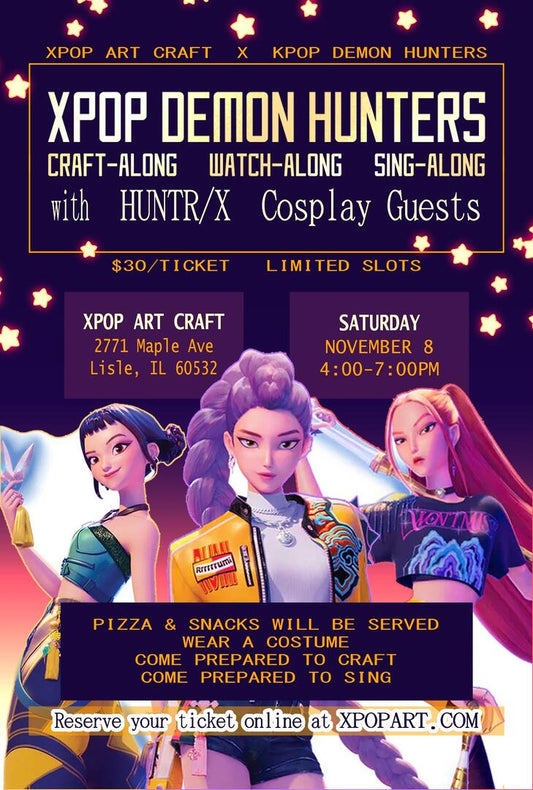 XPOP DEMON HUNTERS Craft-Along Workshop